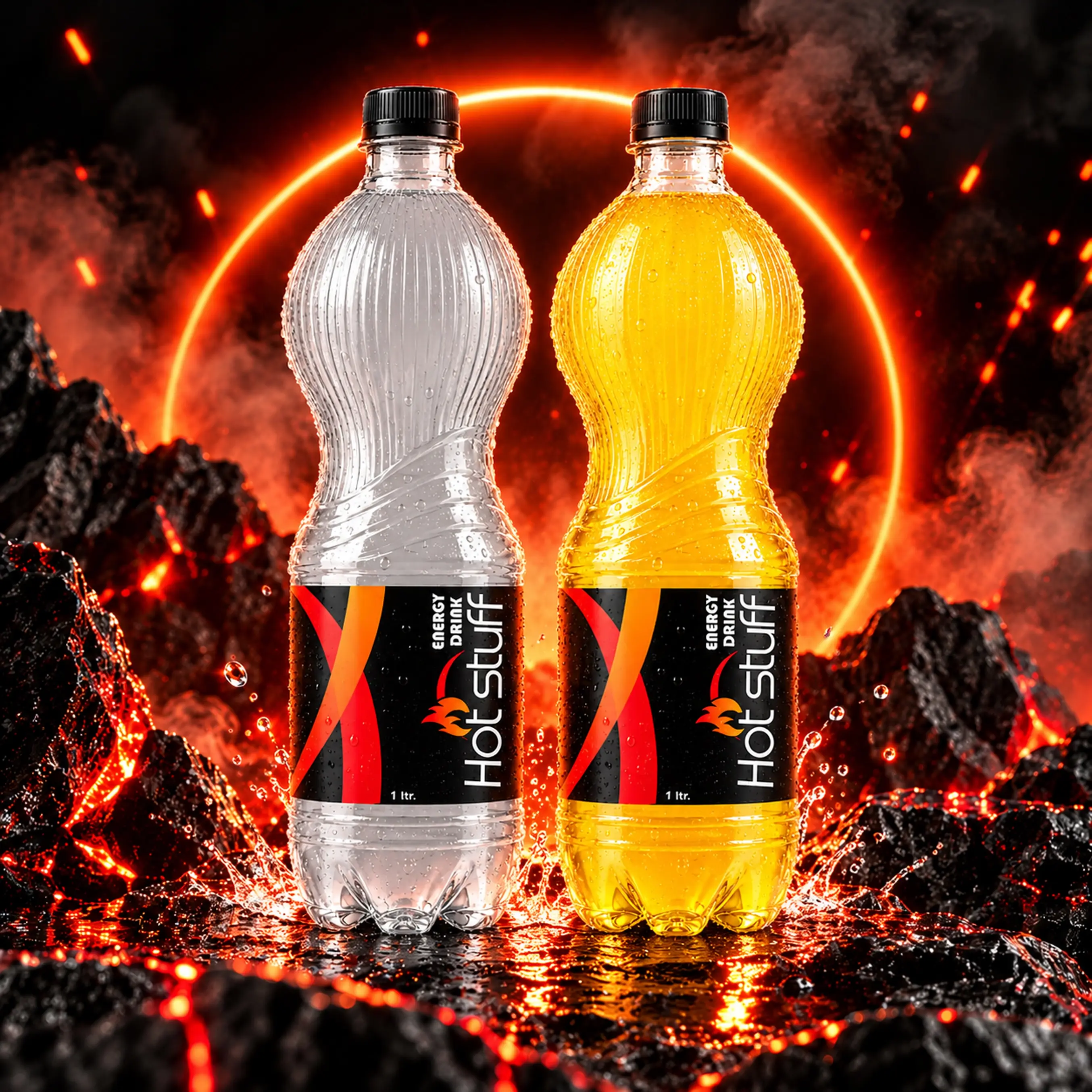 HOT STUFF Energy Drink 1L PET Bottles